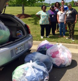 Clothing donations made by Televista employees