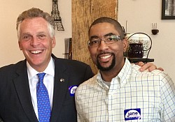 Governor of Virginia Terry McAuliffe and I (James 