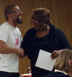 Community Service Certificate Presented by Board Chairwoman Mrs. Constance Covington  