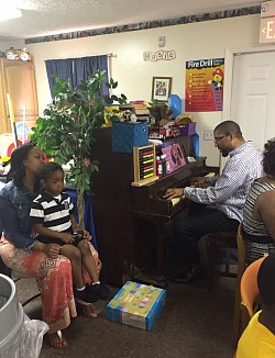 Lady Keyona & I at the Cardinal Village Youth Center Danville, VA
