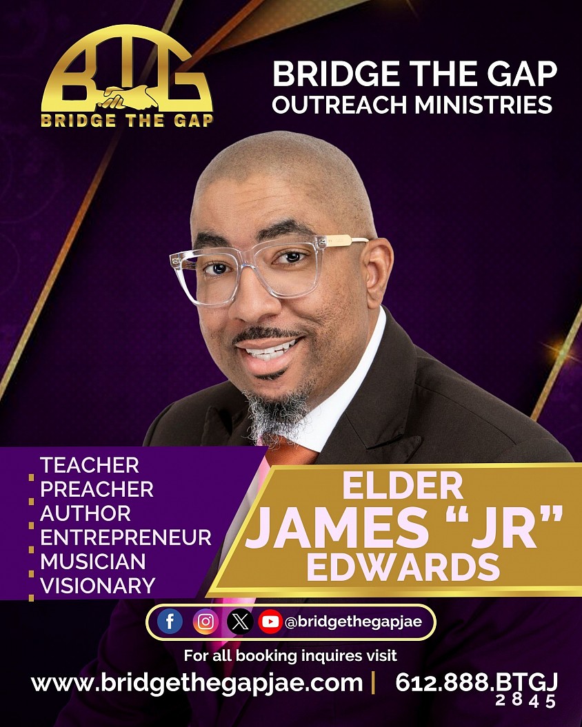 Elder James “J.R.” Edwards Author • Musician • Speaker • Ministry Leader • Entrepreneur